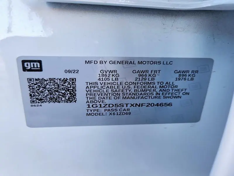 2022 CHEVROLET MALIBU LT  