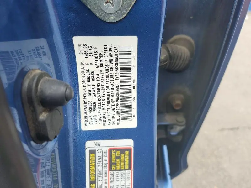 2010 HONDA INSIGHT EX  
