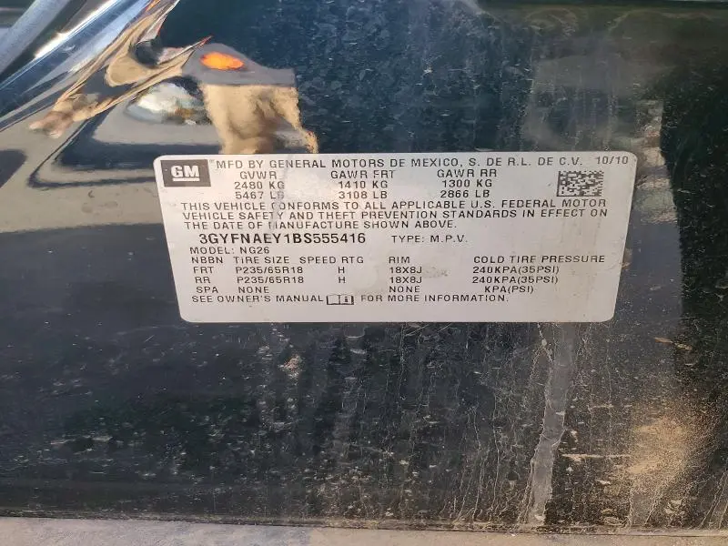 2011 CADILLAC SRX   