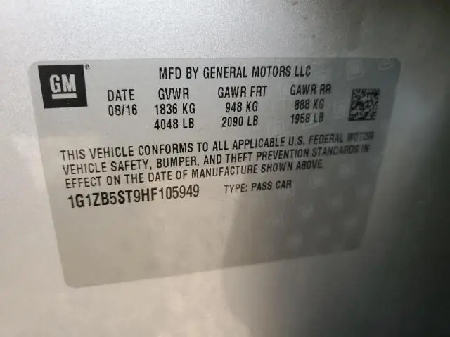 2017 CHEVROLET MALIBU LS  
