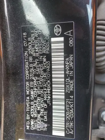 2019 TOYOTA C-HR XLE  