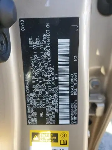 2010 TOYOTA HIGHLANDER   
