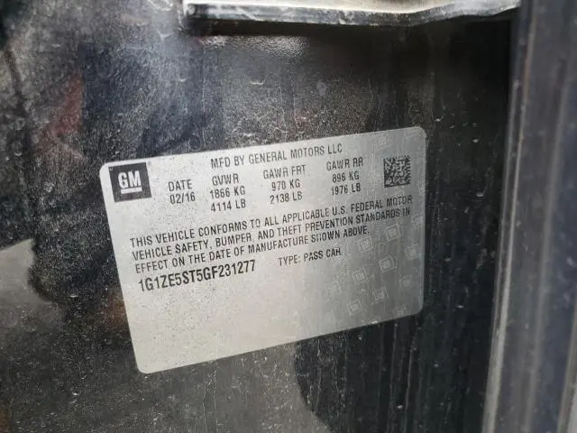 2016 CHEVROLET MALIBU LT  