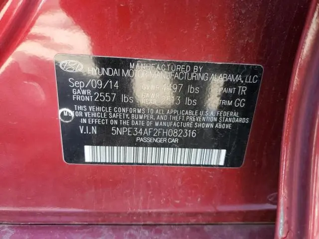 2015 HYUNDAI SONATA SPORT  