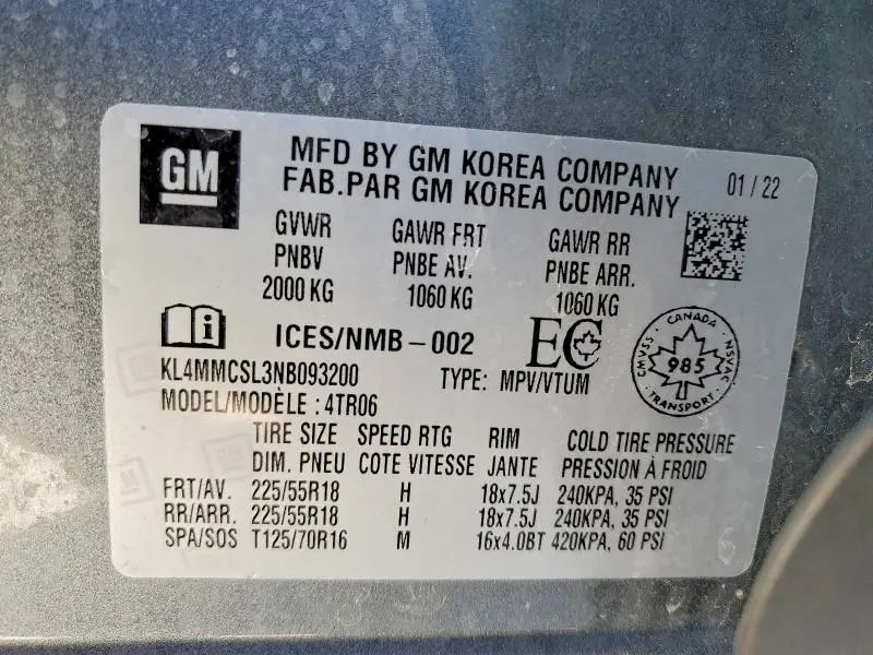 2022 BUICK ENCORE GX PREFERRED  