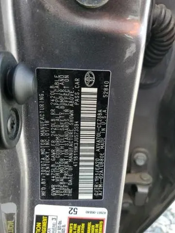 2018 TOYOTA CAMRY L  