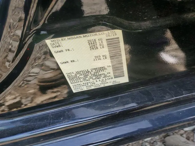 2020 NISSAN ALTIMA SL  