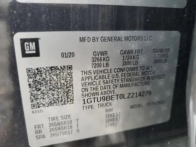 2020 GMC SIERRA K1500 SLE  