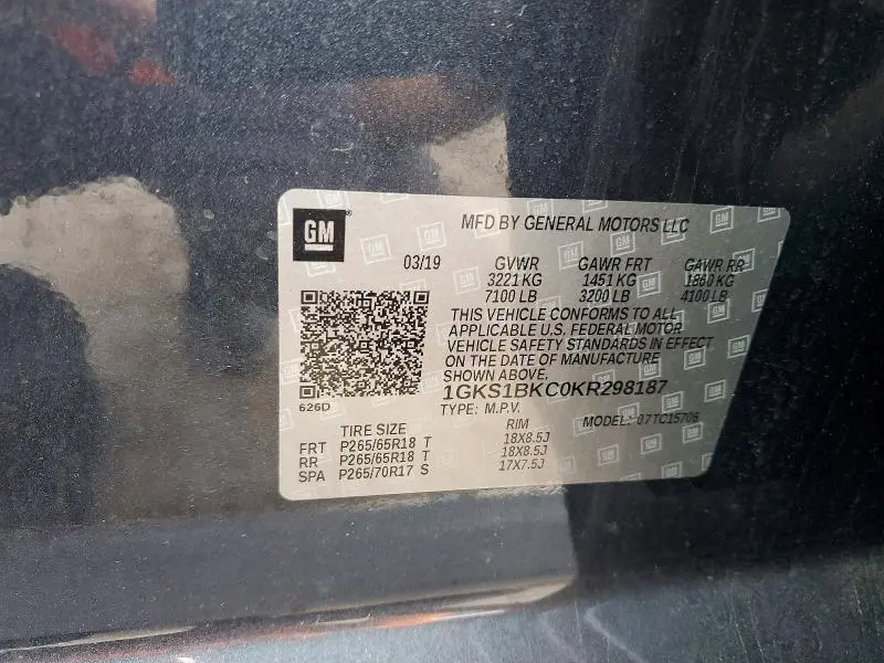 2019 GMC YUKON SLT  