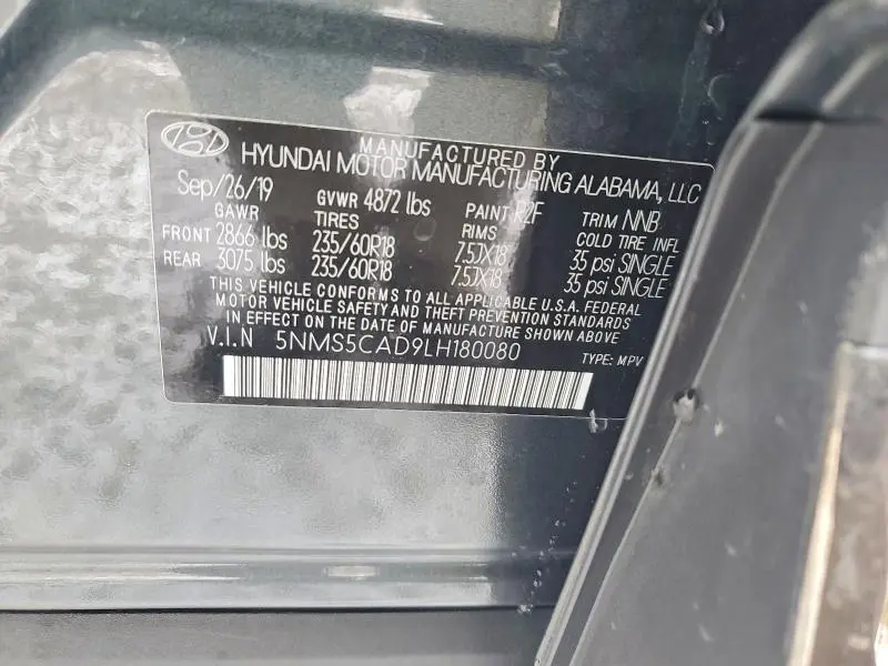 2020 HYUNDAI SANTA FE LIMITED  