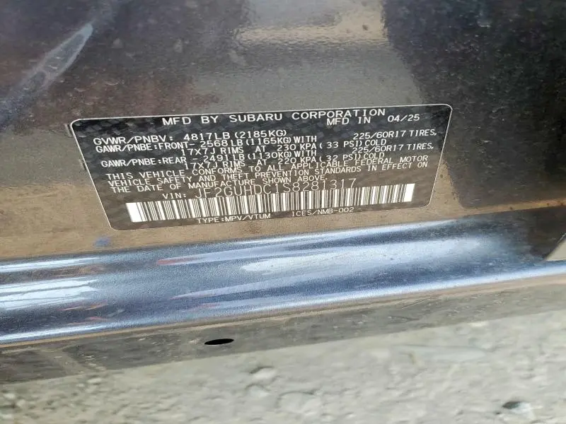 2025 SUBARU CROSSTREK PREMIUM  