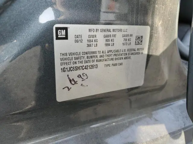 2012 CHEVROLET SONIC LT  