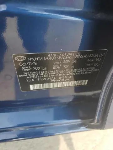 2017 HYUNDAI SONATA SE  