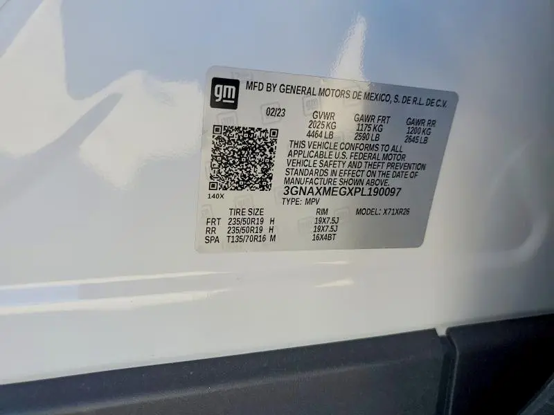 2023 CHEVROLET EQUINOX RS  