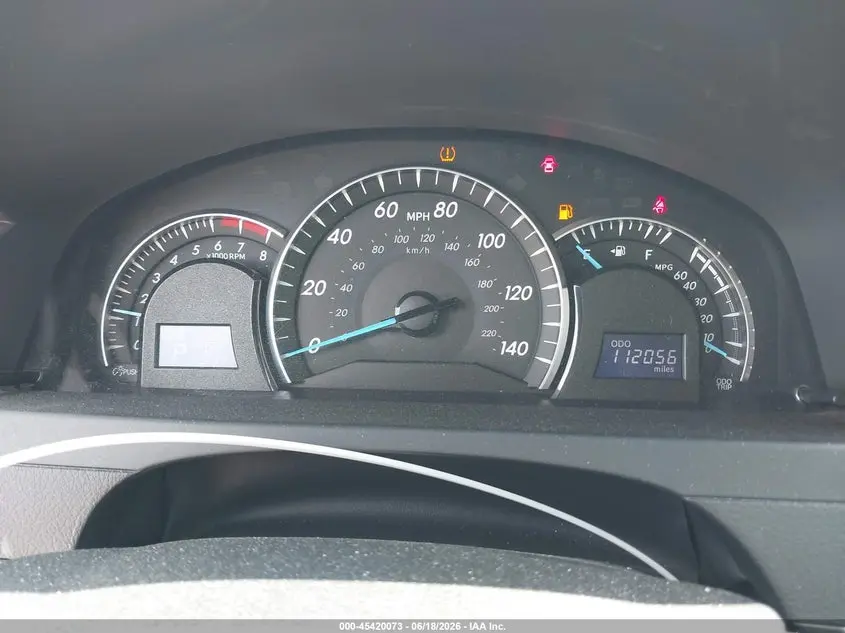 2012 TOYOTA CAMRY XLE V6