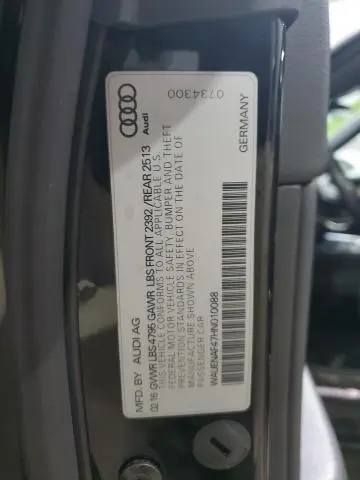 2017 AUDI A4 PREMIUM PLUS  