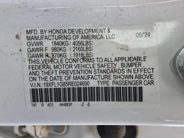 2024 HONDA CIVIC SPORT TOURING  