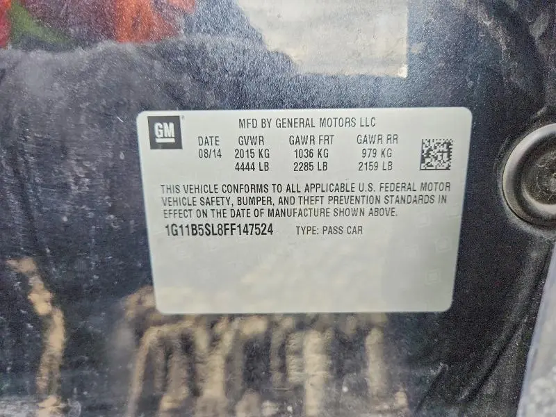 2015 CHEVROLET MALIBU LS  