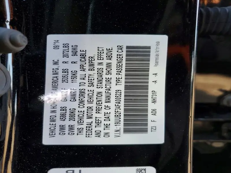 2015 ACURA TLX   