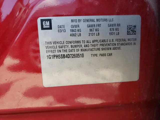 2013 CHEVROLET CRUZE ECO  