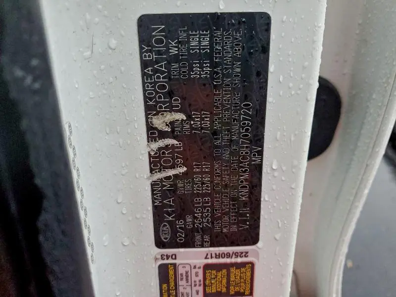 2017 KIA SPORTAGE LX  