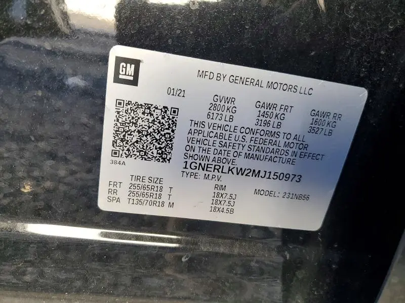 2021 CHEVROLET TRAVERSE LS  