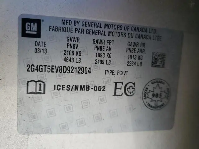 2013 BUICK REGAL PREMIUM  