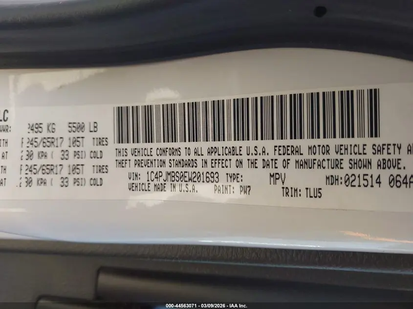 2014 JEEP CHEROKEE TRAILHAWK