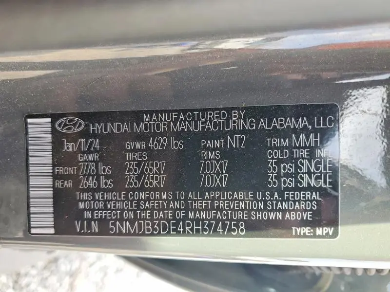 2024 HYUNDAI TUCSON SEL  