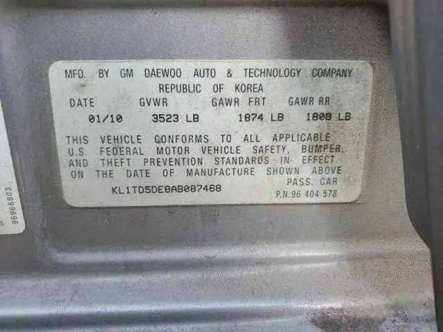 2010 CHEVROLET AVEO LS  