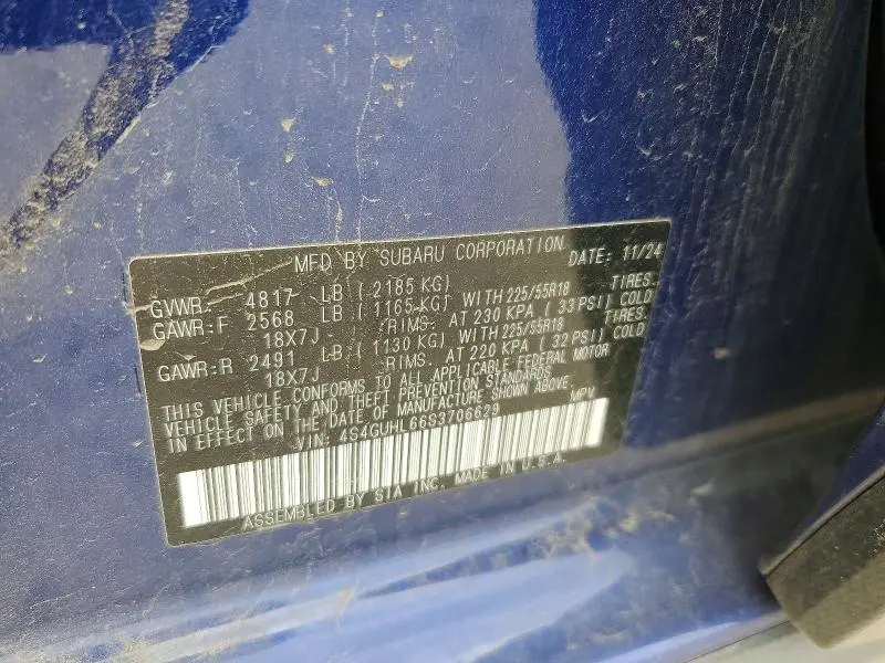 2025 SUBARU CROSSTREK LIMITED  