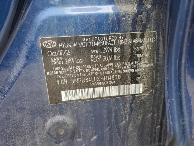 2017 HYUNDAI ELANTRA SE