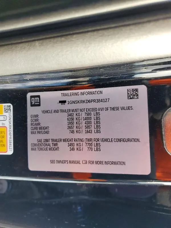 2023 CHEVROLET TAHOE K1500 RST  