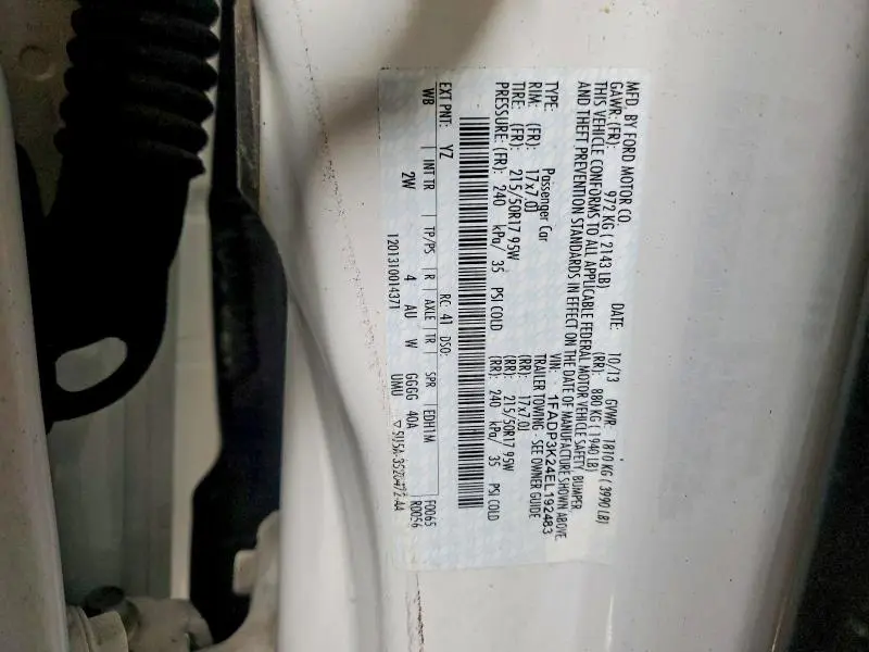 2014 FORD FOCUS SE  