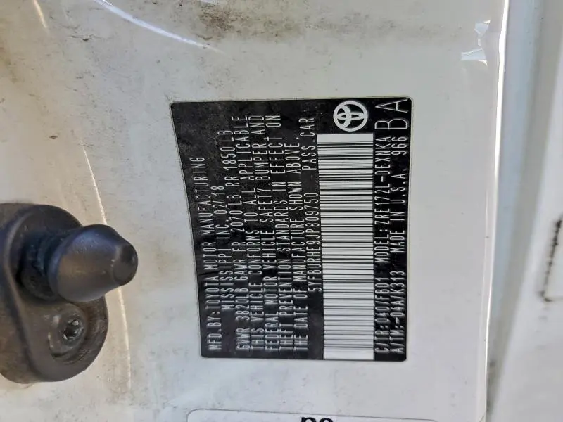 2018 TOYOTA COROLLA L  