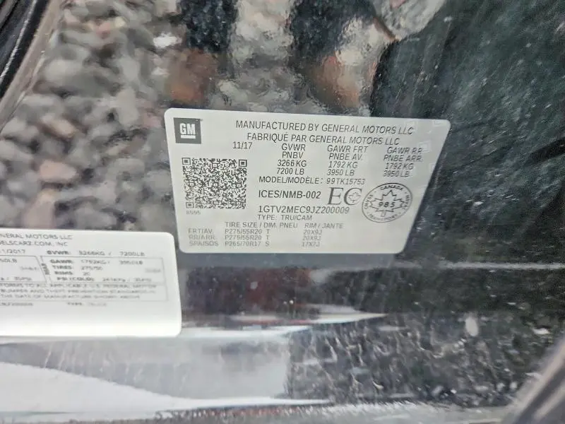 2018 GMC SIERRA K1500 SLE  
