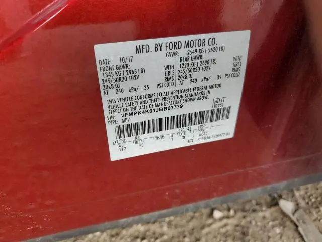 2018 FORD EDGE TITANIUM  