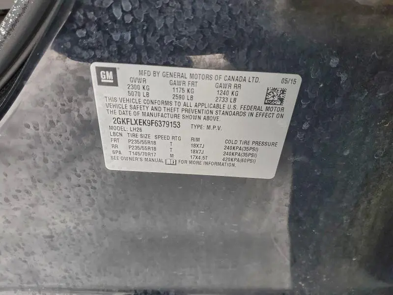 2015 GMC TERRAIN SLT  