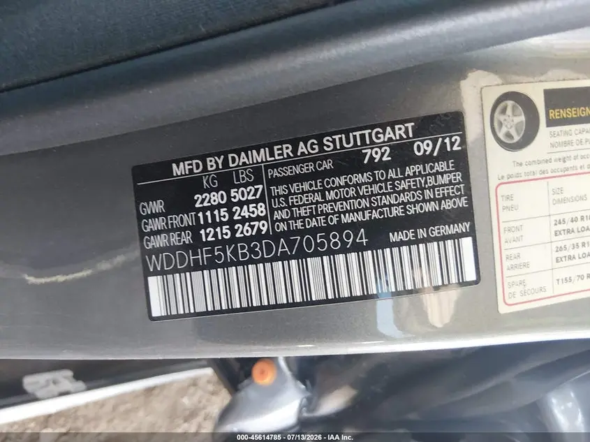 2013 MERCEDES-BENZ E 350  