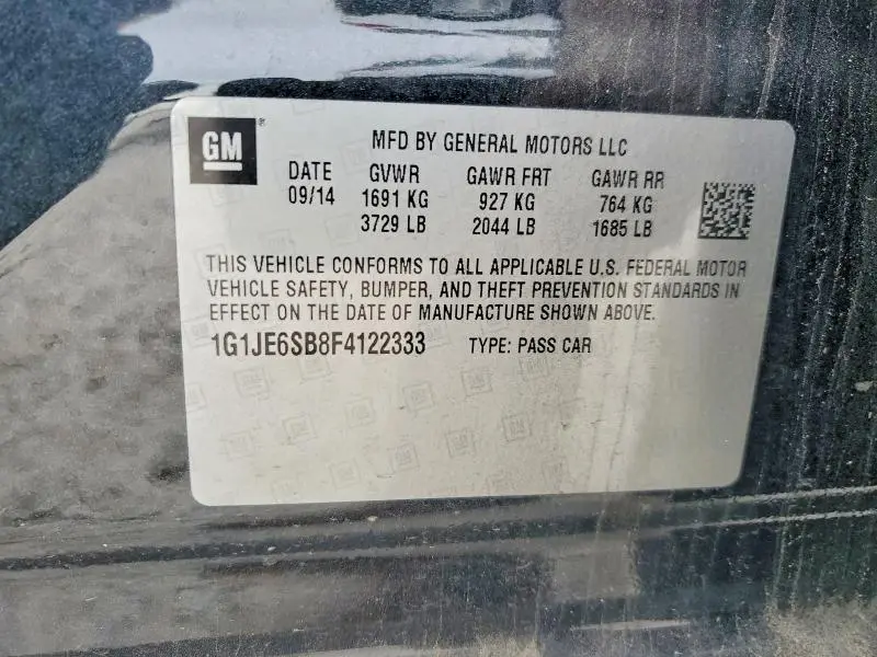 2015 CHEVROLET SONIC LTZ  