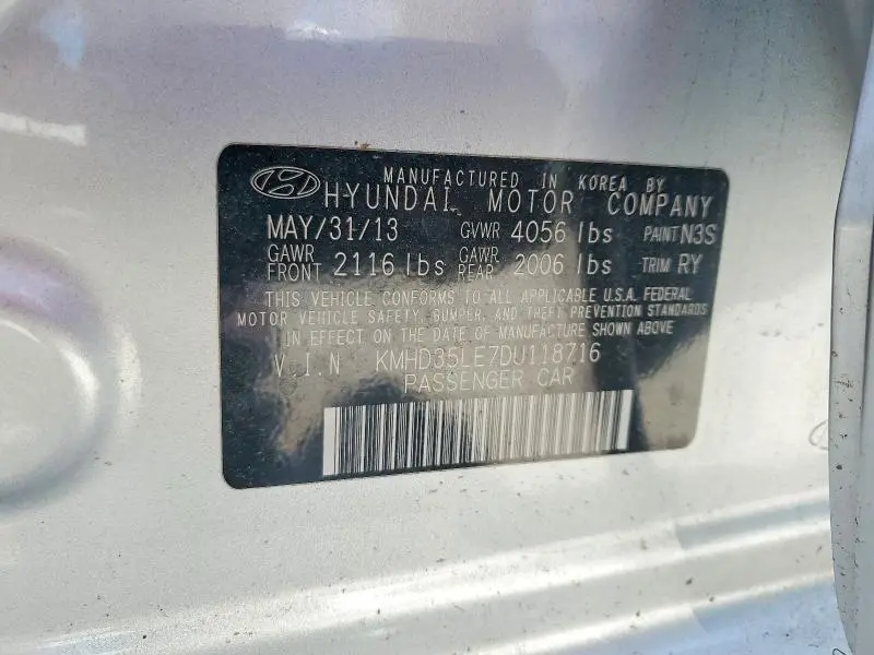 2013 HYUNDAI ELANTRA GT BASE  