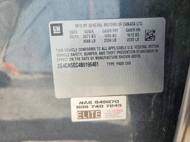 2011 BUICK REGAL CXL  