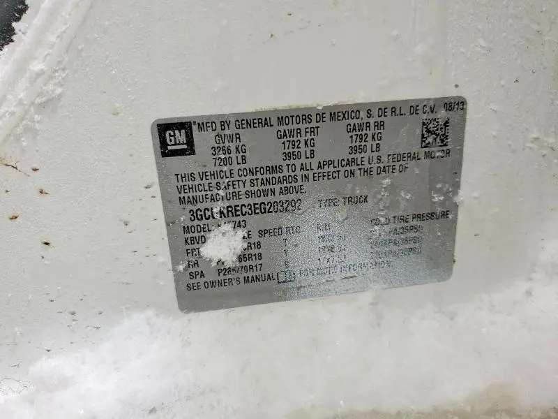 2014 CHEVROLET SILVERADO K1500 LT  