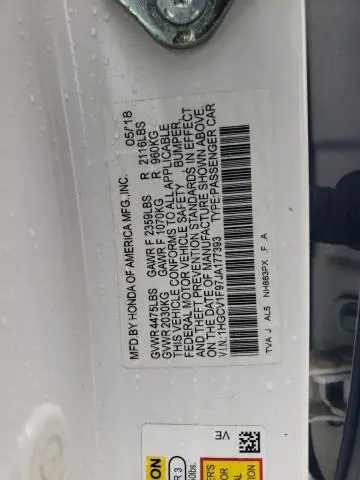 2018 HONDA ACCORD TOURING