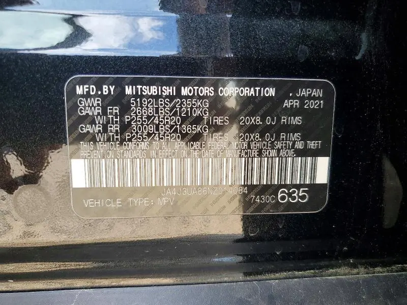 2022 MITSUBISHI OUTLANDER SE  