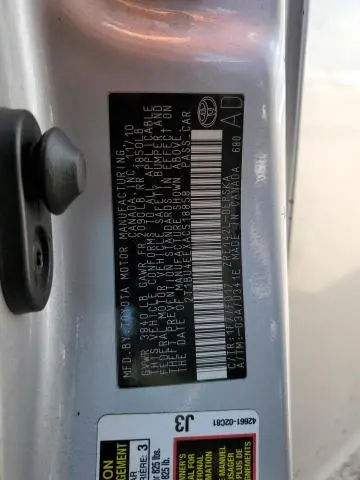 2010 TOYOTA COROLLA BASE  