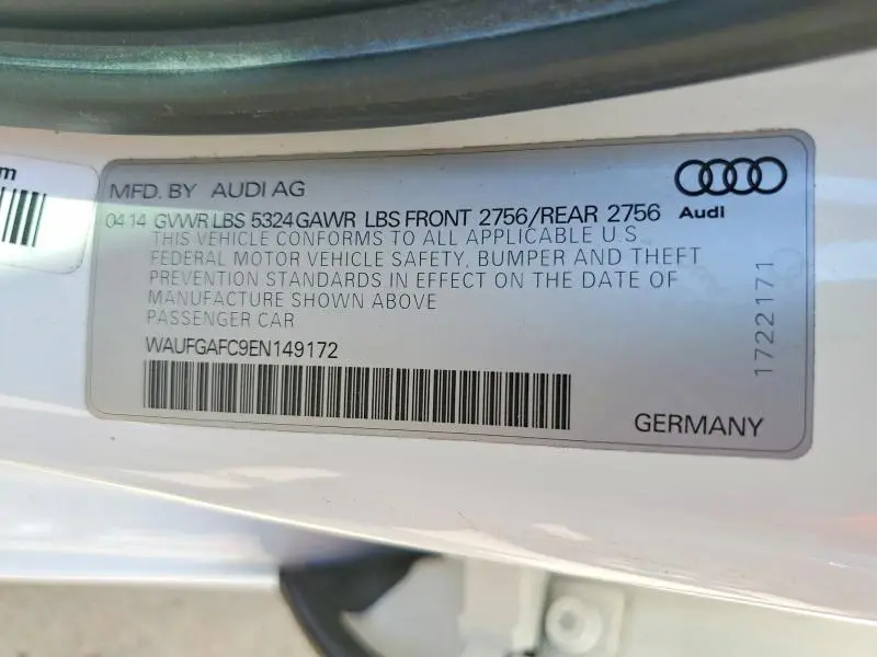 2014 AUDI A6 PREMIUM PLUS  