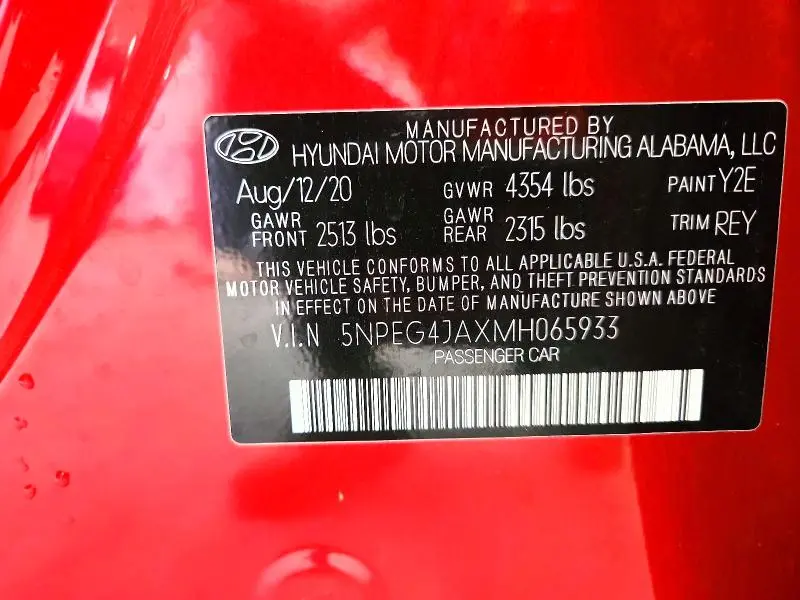 2021 HYUNDAI SONATA SE  
