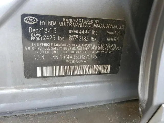 2014 HYUNDAI SONATA SE  