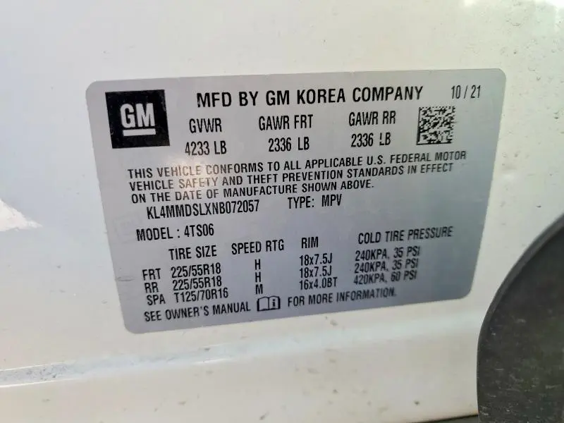 2022 BUICK ENCORE GX SELECT  